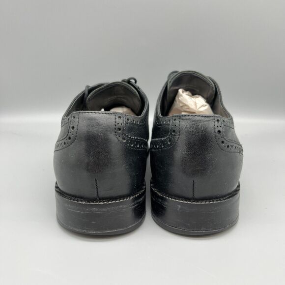 Cole Haan Shoes Mens 11 Black Leather Modern Classics Wingtip Oxfords Business - Picture 12 of 13